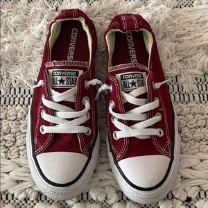 Converse, red, size 7.
